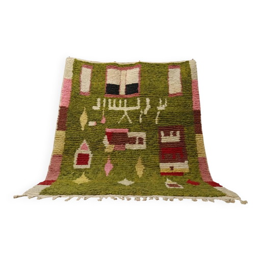 Traditional handmade Moroccan rug 3x2 m