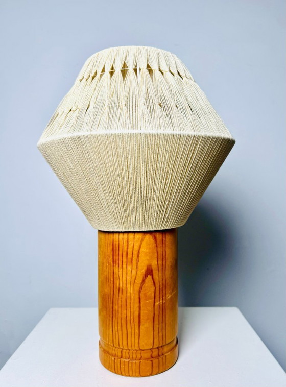 B-243 Wood & Sisal Table Lamp by Hans-Agne Jakobsson for AB Ellysett, Sweden 1960s – Hans-Agne Jakobssen (photo 6 of 7)
