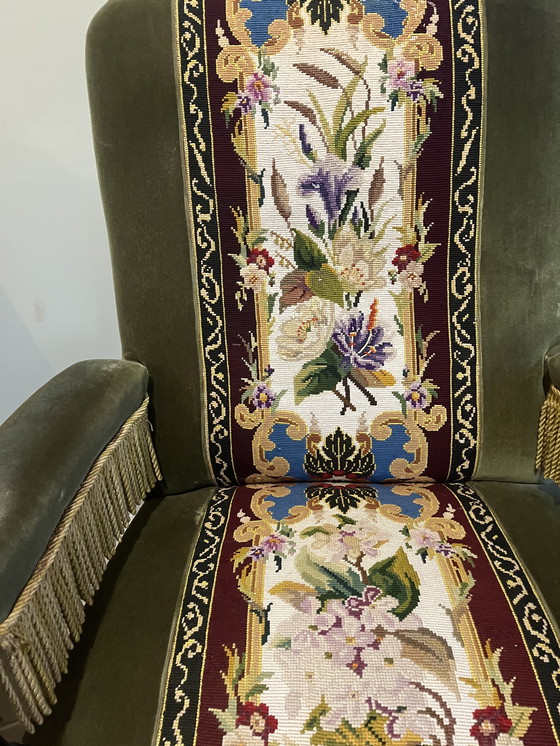 Image 1 of Coppia di poltrone in velluto