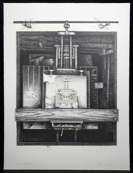 Andrées, Gerhard - Studio - Litho - Met de hand gesigneerd