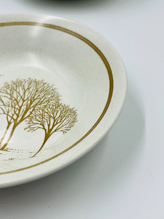 Image 1 of Set di 6 piatti fondi Churchill Homespun Trees
