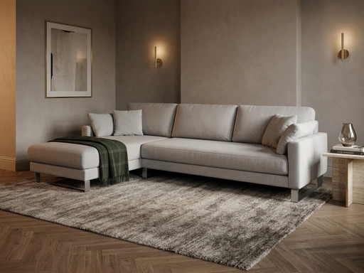 Rolf Benz VIDA Canapé d'angle design | Gris | Comme neuf