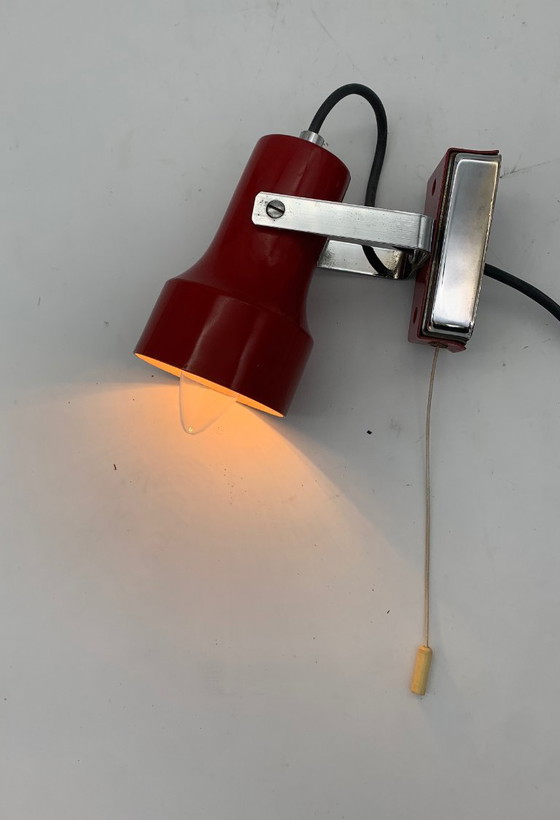 Image 1 of Enkele wandlamp, spot, toegeschreven aan Reggiani vintage, gemaakt in Italië.