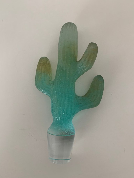Image 1 of RARE : Carafe Daum France « Cactus » – Design Hilton McConnico –