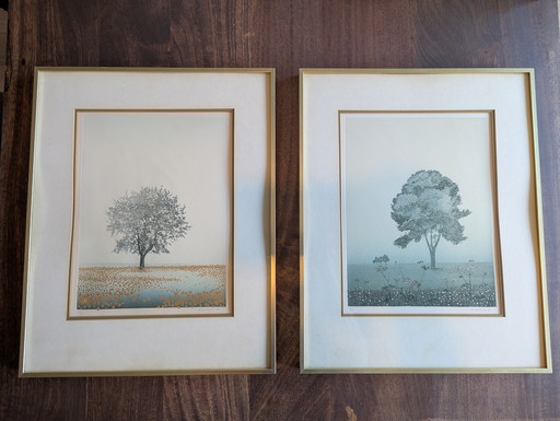 2 screenprints by Henk Kastelijn