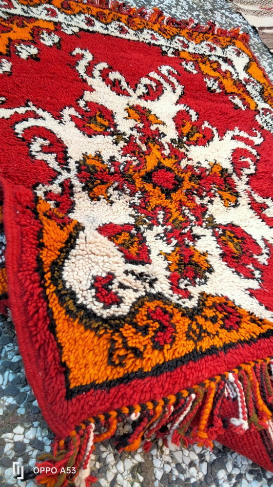 Image 1 of Handgeknoopt Berber kleed wol 131x98cm