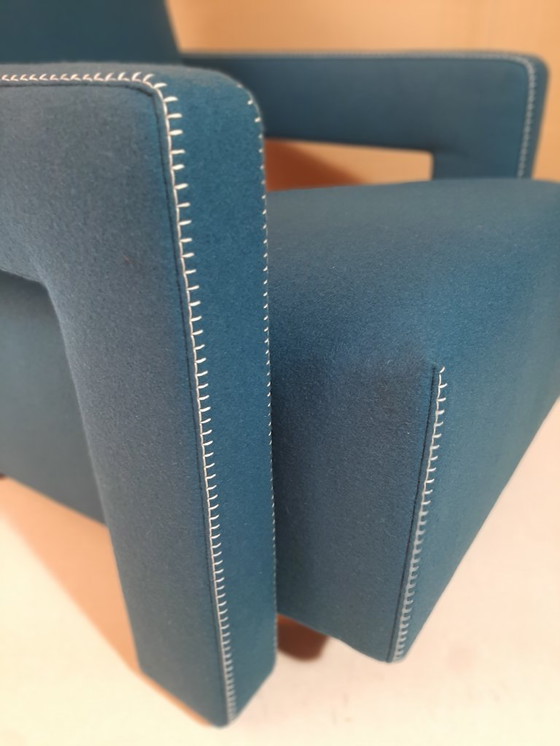 Image 1 of CASSINA 637 UTRECHT fauteuil (NIEUW, NOOIT GEBRUIKT) in 13L OTHANIO WOL met natuurlijke draadstiksels en paardenpunt