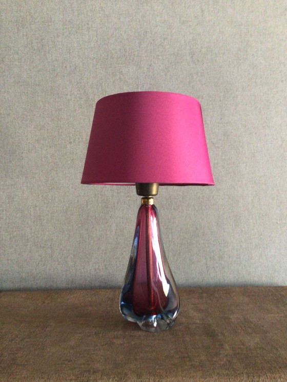 Image 1 of Vintage Table Lamp Of Crystal Glass