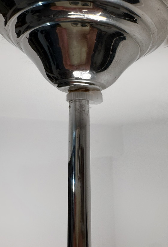 Image 1 of Lampada a sospensione allungata a 3 sfere degli anni '70.
