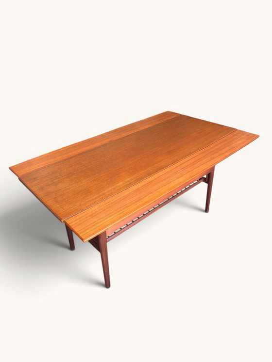 Mid-Century Vintage Salontafel En Eettafel In 1, Grete Jalk Voor Glostrup – Wood (photo 5 of 10)