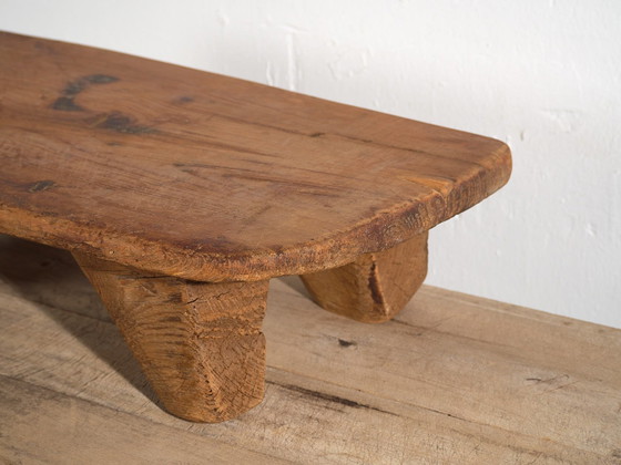 Antique low work table (c.1920) #19, Side tables, Wood, Brown, Rustic (photo 21 of 22)