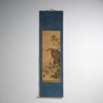 Antikes japanisches Kakejiku eines Raubvogels in Farbe auf Papier – Japan, circa 1900 – Gemälde & Zeichnungen (photo 6 of 40)