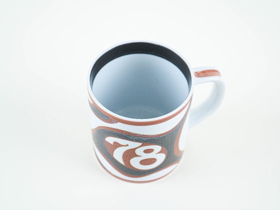 Image 1 of Tazza in ceramica, design danese, 1978, designer: Bo Kristiansen, produttore: Royal Copenhagen