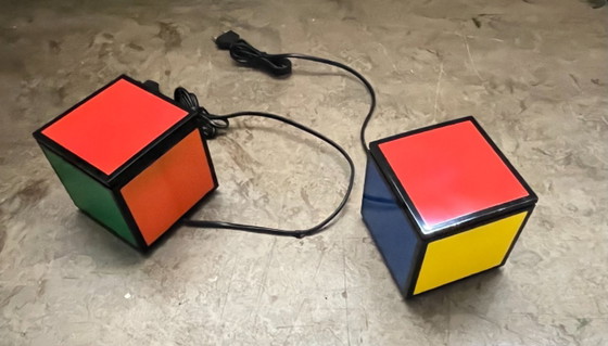 Two-piece Cini & Nils Cuboluce Table Lamp - Pentacolor Edition – Cini&Nils, Plastic (photo 5 of 5)