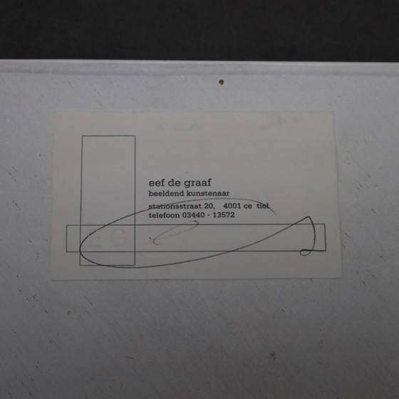 Image 1 of Eef de Graaf – Geometrische Wandskulptur (Triptychon), Niederlande, 1980er