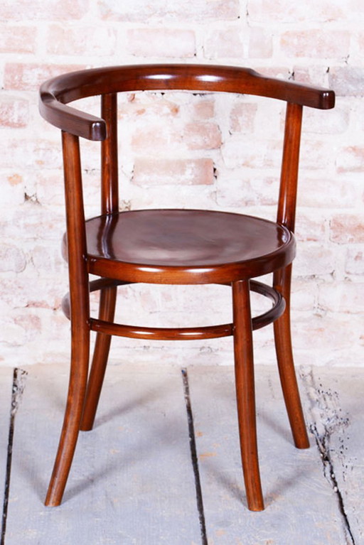Restaurierter Art-Deco-Stuhl von Thonet, Buche, wiederbelebt polnisch-tschechisch, 1920er Jahre (photo 2 of 10)