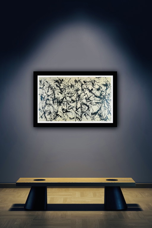 Jackson Pollock (1912-1956 After - "Number 32, 1950" - (70X90Cm)