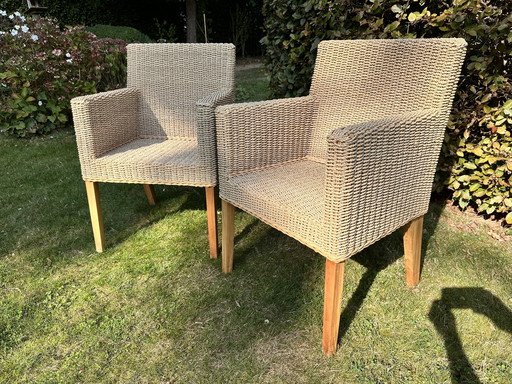 Rattan salonstoelen