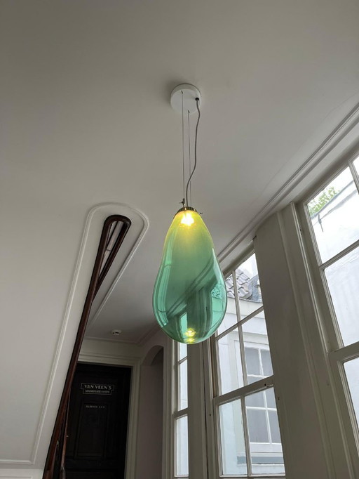 Alex de Witte - The Big Bubble small colored glass green