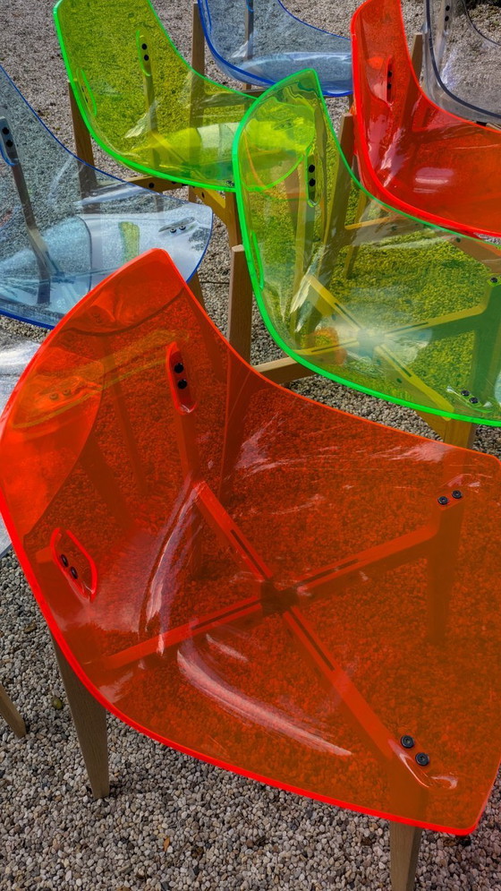 Image 1 of 8x sedia Skitch AKA in plexiglass di Jean Marie Massaud