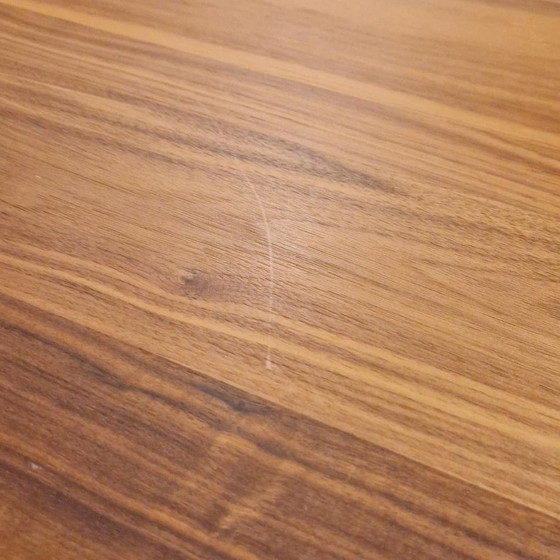 Image 1 of Table de salle à manger MIDJ en noyer - 250x108 avec chaises de salle à manger MIDJ (ensemble de 8)