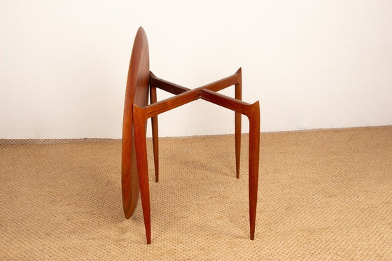 Image 1 of Coffee table, folding, Danish teak, model 4508 by Engholm and Willumsen for Fritz Hansen, 1960s.