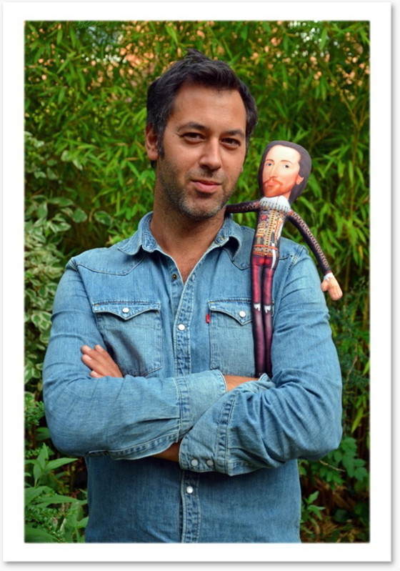 Image 1 of William Shakespeare Gift | English Teacher Gift | Shakespeare Art Doll Collectible | Literature Classroom Decor