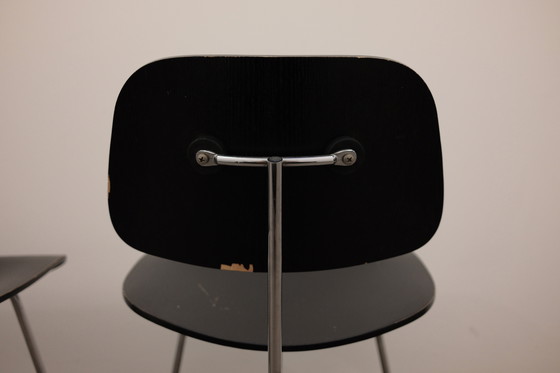 Image 1 of 4x Eames DCM Dining Stoelen Vitra Eetkamerstoelen
