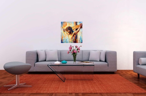 The Grace of Jesus Christ / Impressionist painting (60x60 cm)