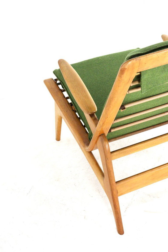 Image 1 of Fauteuil vintage de style Rob Parry, récemment retapissé