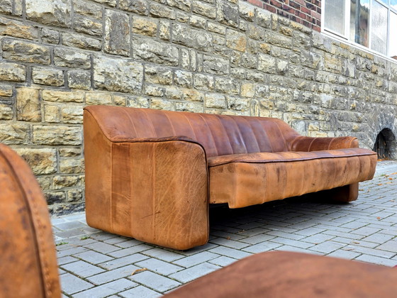 De Sede DS 44 Sofà Set Divano in Pelle Poltrona in Pelle Vintage Loft Anni '60 '70 – Leather (photo 13 of 14)