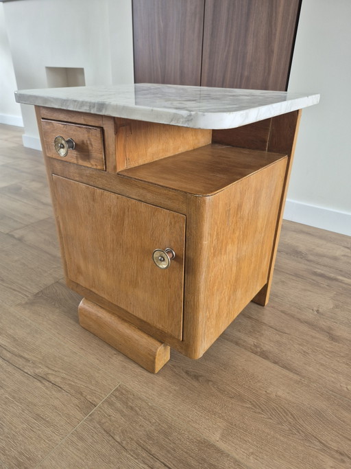 Meuble Art déco à plateau en marbre – vers 1920-1930