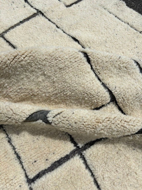 Image 1 of Tapis marocain blanc sur mesure, 400 x 300 cm, tapis berbère