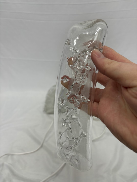 Image 1 of Set van 2 vintage Doria Leuchten ijsglas wandlampen jaren 60