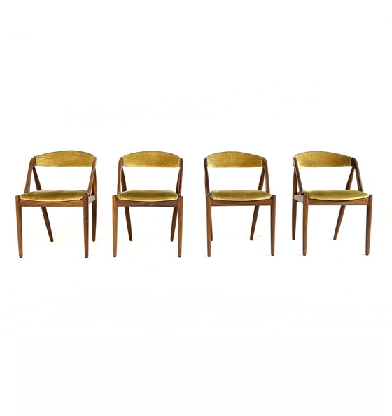 Image 1 of Set van 4 vintage eetkamerstoelen model 31, Kai Kristiansen ‘60