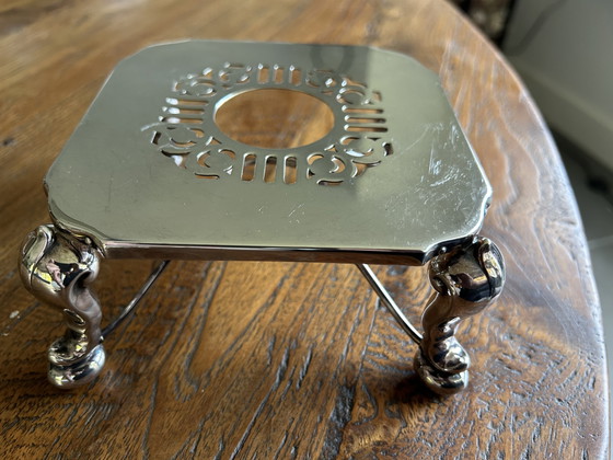 Image 1 of Silver-plated Vintage Tea Set. (17-Piece)