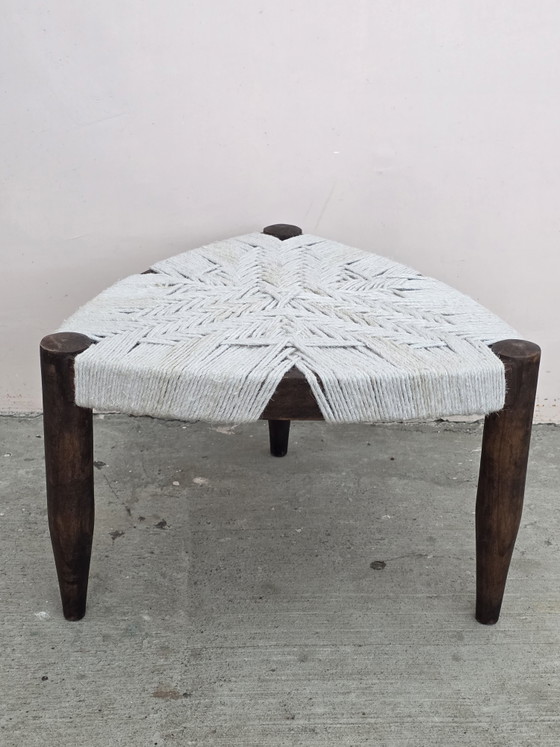Tabouret Tressé – PIERRE JEANNERET, Cotton, Wood (photo 2 of 6)