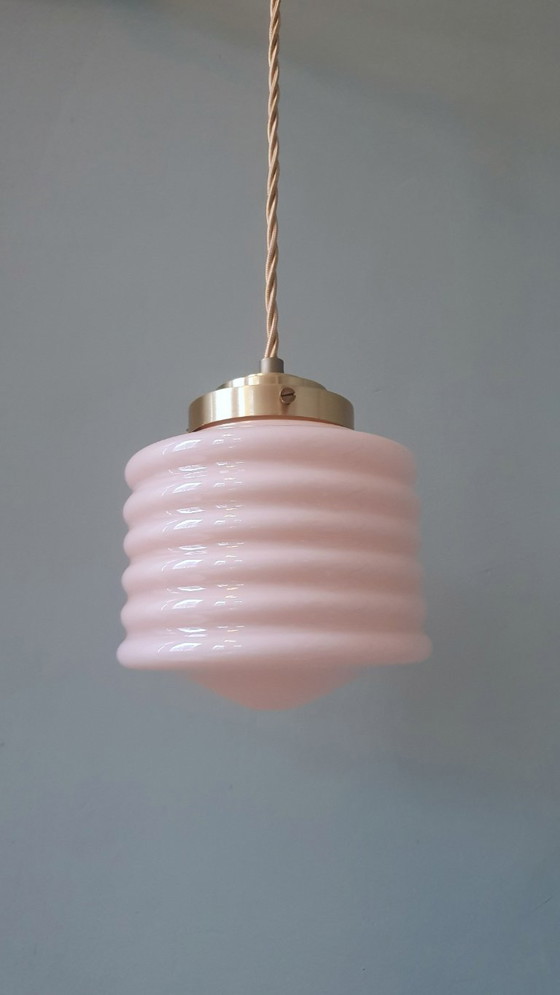 Lampada a Sospensione Vintage Francese 'Lampion' Colore Rosa Pastello – Lampade a sospensione, Metal (photo 2 of 22)