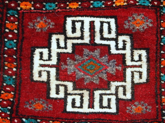Image 1 of Handmade vintage Turkish Anatolian bag 1.1' x 1.1' (34cm x 34cm) 1970 - 1C365