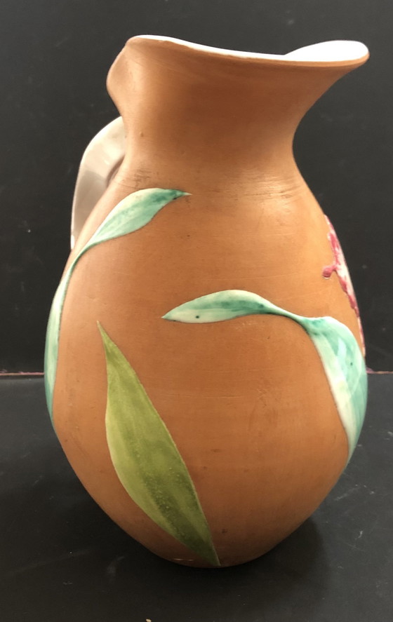 Image 1 of Vintage Ceramic Pitcher Vase From Fiamma, Italy