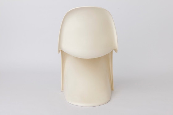 Vintage White Panton Chair By Verner Panton For Herman Miller, 1972 Original Mid-Century Modern Space Age (photo 5 of 9)