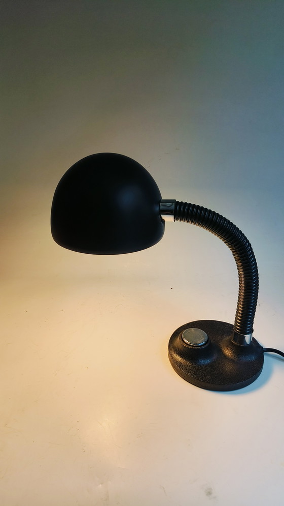 Image 1 of Lámpara de escritorio de metal cromado Hillebrand Bauhaus años 70