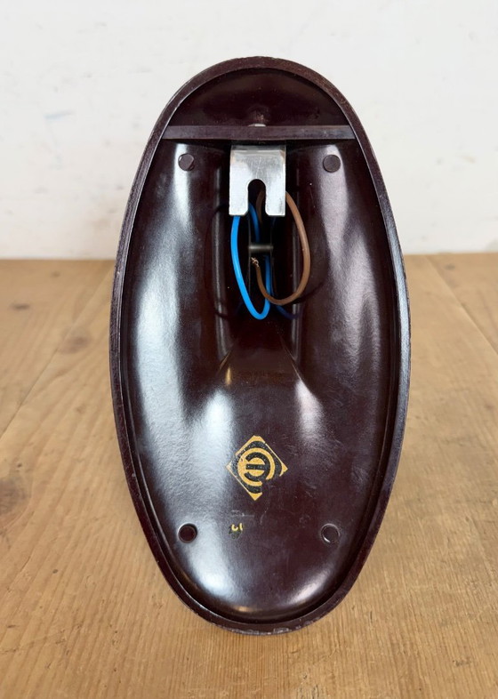 Image 1 of Applique vintage in bachelite marrone di metà secolo, anni '50