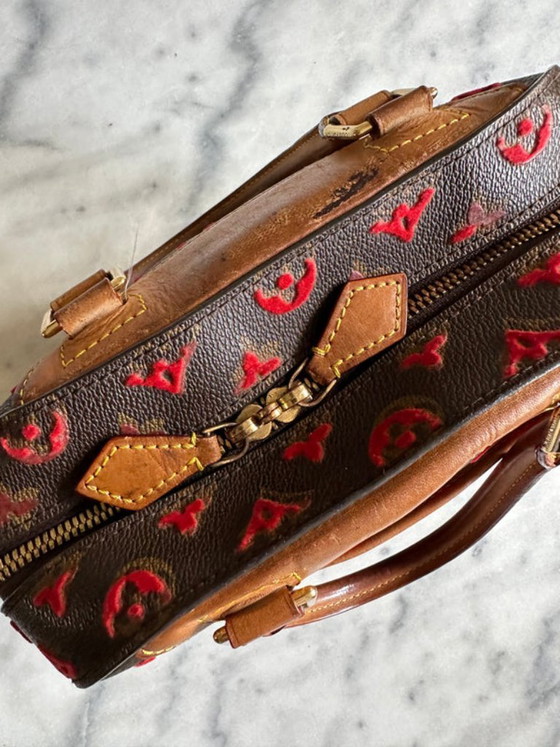 Image 1 of Borsa Louis Vuitton rouge monogramma Tuffage Deauville