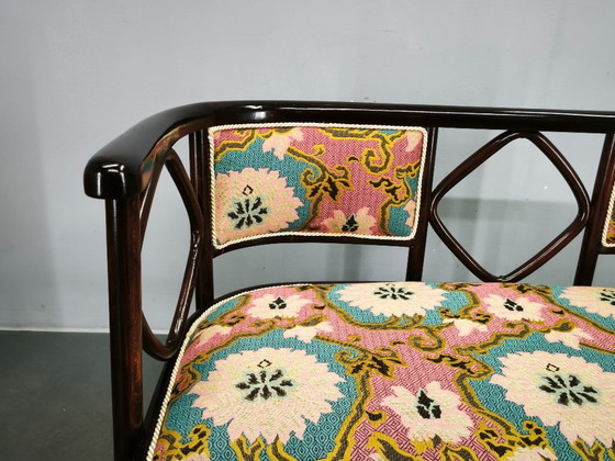 Image 1 of Sofá modernista estilo Fledermaus de Josef Hoffmann, años 30