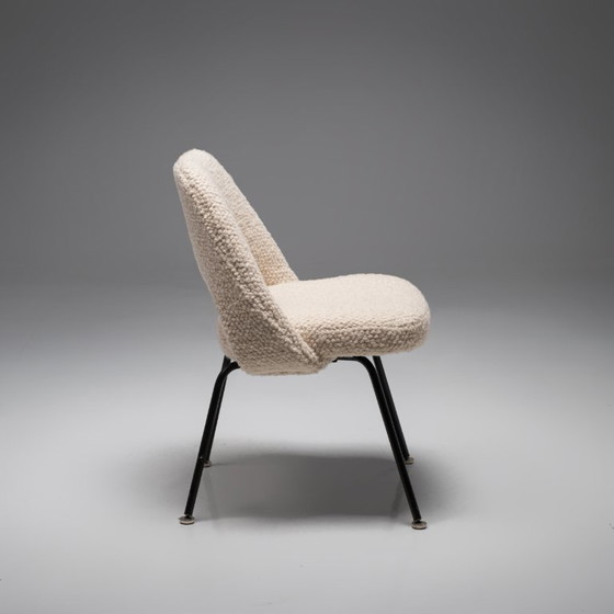 Image 1 of Model 72 Dining Chair in Beige Bouclé by Eero Saarinen for Knoll
