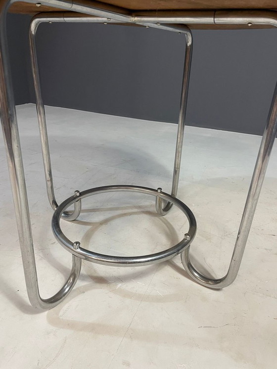 Image 1 of Tavolino rotondo Bauhaus di Robert Slezák, Cecoslovacchia, anni '30