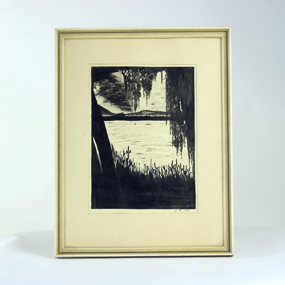 Image 1 of Conjunto de dos pinturas sobre papel, firmadas por Sestak en 1972