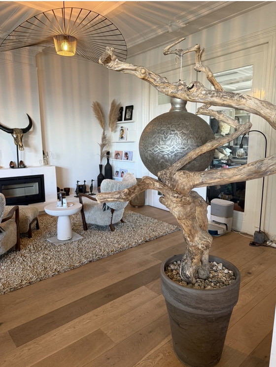 Image 1 of Marokkaanse hanglamp met een metalen opengewerkt design