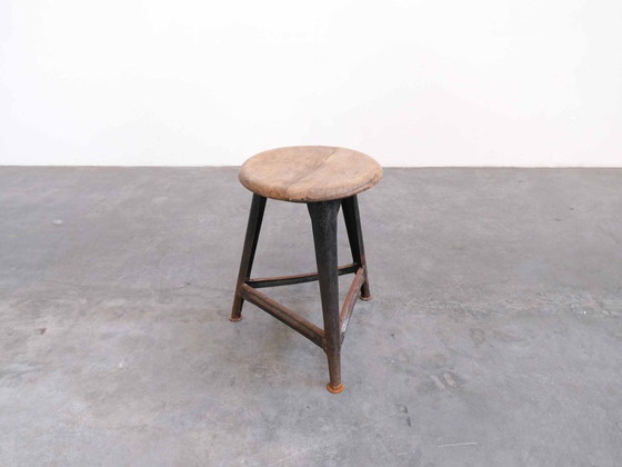 Image 1 of Sgabello industriale vintage, design loft di metà secolo